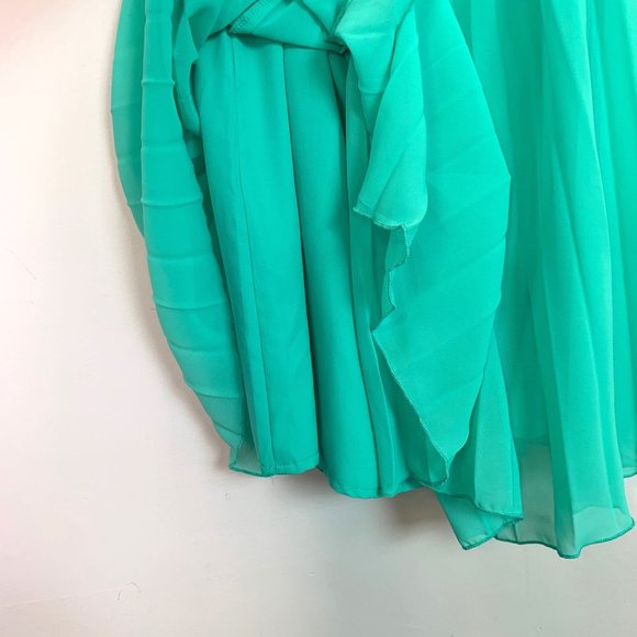 NWT ASOS Mint Green Sleeveless Cami Pleated Midi Dress Sz 8 - Picture 10 of 14